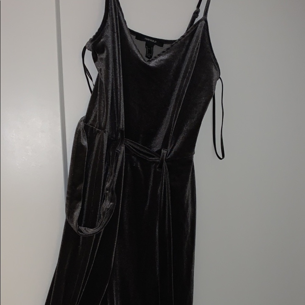 Forever 21 Long Pant Velvet Romper